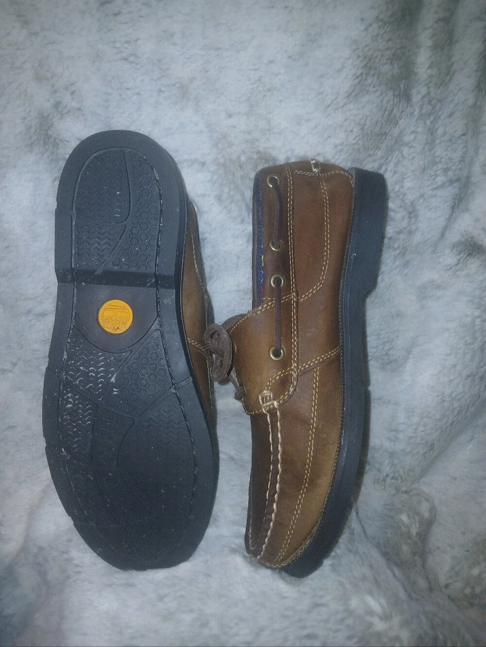 Timberland Brown Leather Men’s Boat Shoes